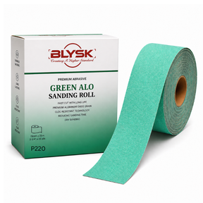 Blysk Sanding Roll 2.75" x 25 yards  – Hook & Loop Backing, Strong Resin Bond – Clean Sanding for Woodworking, Metal & Automotive – 80/120/180/220/320/400 Grit
