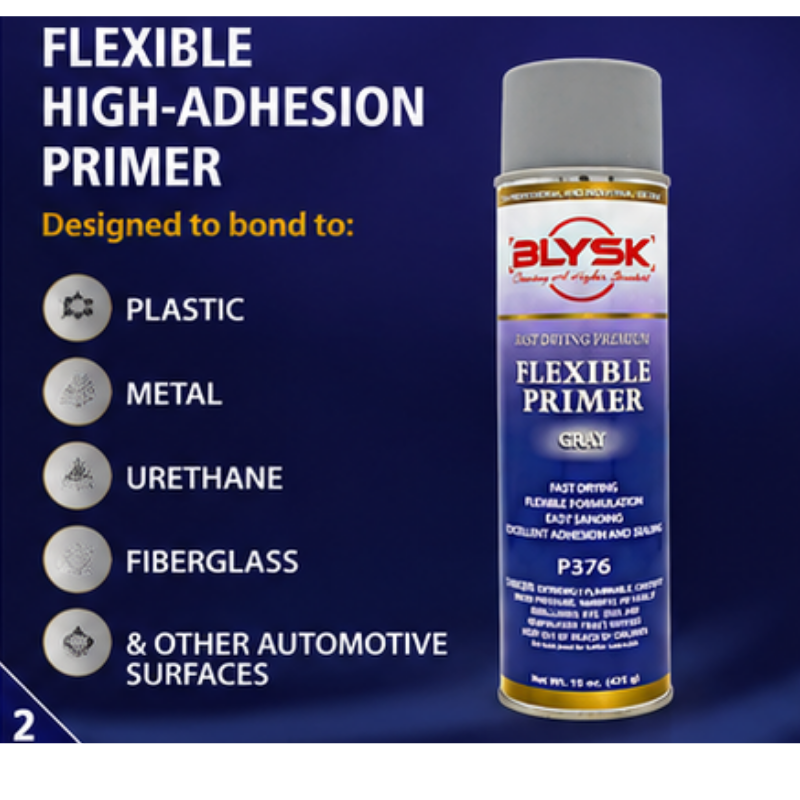 Blysk  P376 Gray Flexible Primer 15 oz, High Adhesion