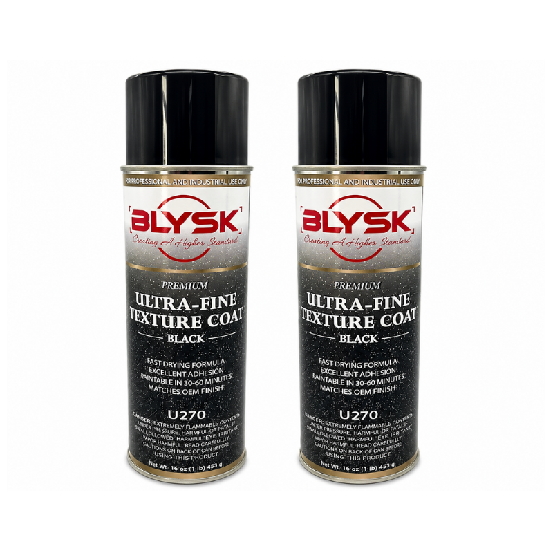 Ultra Fine Black Texture Coat U270 – Paintable Chip Guard Spray for Automotive Bumpers, Rocker Panels & Trim – Fast-Drying, Durable Protective Finish 16 oz