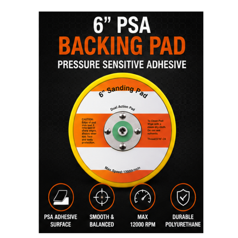 BLYSK 6" PSA Backing Pad 5/16"-24 Thread 12000 RPM