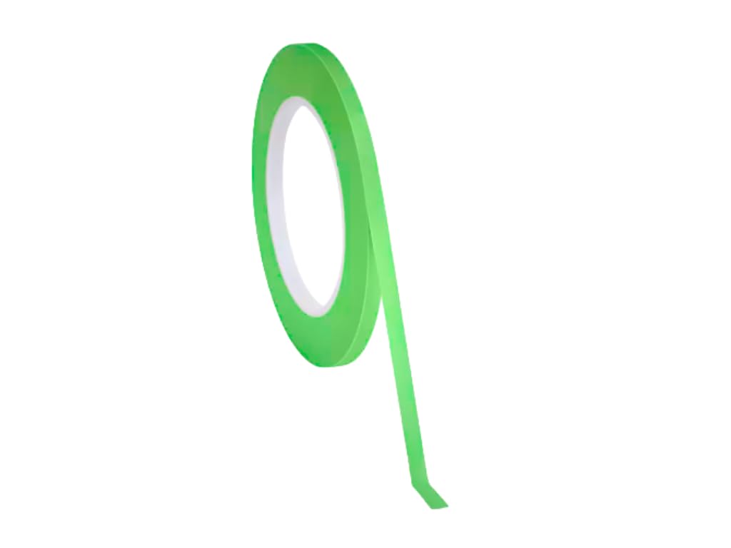 Green Vinyl Fine Line Tape – Automotive Masking Tape for Auto Body, Detailing & Custom Graphics – Flexible Vinyl, Clean Removal (1/4 (6mm) x 60 Yrds)