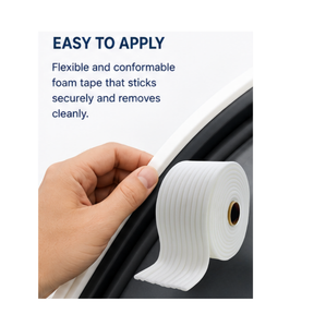 Blysk Soft Edge Foam Masking Tape – Automotive Refinish Tape for Door Jambs, Hoods & Panel Gaps – Prevents Overspray & Hard Paint Lines