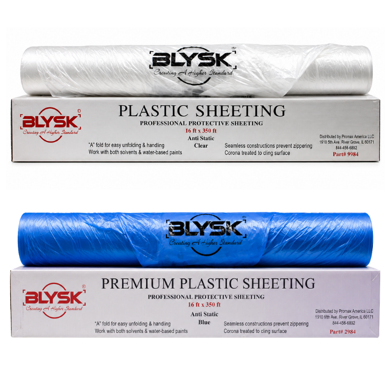 Blysk Automotive Cover Plastic sheeting 16' X 350'