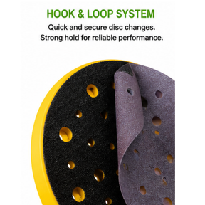BLYSK 6" Hook & Loop Multi-Hole Backing Pad 5/16"-24 Thread 12000 RPM