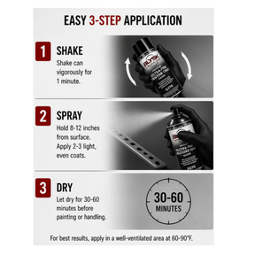 Ultra Fine Black Texture Coat U270 – Paintable Chip Guard Spray for Automotive Bumpers, Rocker Panels & Trim – Fast-Drying, Durable Protective Finish 16 oz