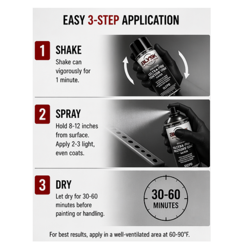 Ultra Fine Black Texture Coat U270 – Paintable Chip Guard Spray for Automotive Bumpers, Rocker Panels & Trim – Fast-Drying, Durable Protective Finish 16 oz