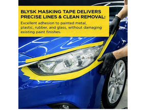 Automotive Masking Tape – Premium High-Performance Heat Resistant Painters Tape for Auto Refinish, Car Detailing & Autobody – Professional Grade (1.5" x 60 Yrds, 6 Pack)
