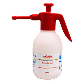 BLYSK 2L Pressurized Spray Bottle – Heavy-Duty Handheld Pump Sprayer, Chemical-Resistant, Adjustable Nozzle. (Blue)