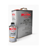 XC12 2K Express Clear Coat Kit 1 Gallon (4:1 Mix) – High Gloss Automotive Clear – Fast Drying, Durable Finish – Includes Hardener (Normal or Slow Options) (XC12 Express Claer + XH20 Normal Hardener)