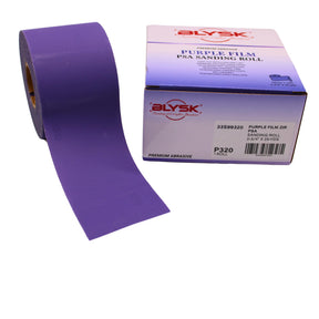 2-3/4" x 25 Yd Purple Film PSA Sanding Roll – 40, 80, 120, 220, 320 Grit – Premium Long-Lasting Abrasive for Wood, Paint, Metal – Clog-Resistant, Fast Cut (40 Grit)