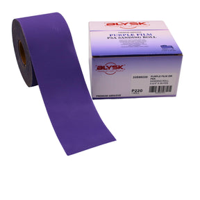2-3/4" x 25 Yd Purple Film PSA Sanding Roll – 40, 80, 120, 220, 320 Grit – Premium Long-Lasting Abrasive for Wood, Paint, Metal – Clog-Resistant, Fast Cut (40 Grit)