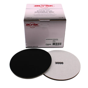 6" Premium Foam Polishing Disc – 1000, 2000, 3000, 4000 Grit – Flexible Abrasive Pad for Orbital & DA Sanders – Wet/Dry Use – Contour-Adaptive – Pre-Polish Finishing, 15-Pack (4000 Grit)