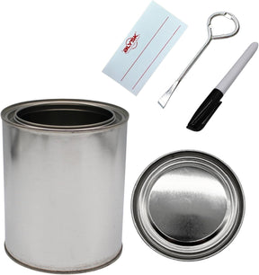 Empty Paint Cans with Lids – Quart/32 oz Unlined Containers for Paint, Solvents, Crafts & DIY, Can opener, Marker and Labels included 50 Pack