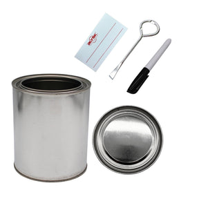 Empty Paint Cans with Lids – Quart/32 oz Unlined Containers for Paint, Solvents, Crafts & DIY, Can opener, Marker and Labels included 50 Pack