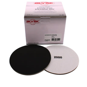 6" Premium Foam Polishing Disc – 1000, 2000, 3000, 4000 Grit – Flexible Abrasive Pad for Orbital & DA Sanders – Wet/Dry Use – Contour-Adaptive – Pre-Polish Finishing, 15-Pack (4000 Grit)