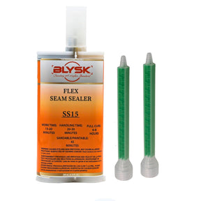 Flex Seam Sealer SS15 – Thick Set Flexible Automotive Seam Sealer – 200ml / 6.76 fl oz Dual Cartridge with 2 Mixing Nozzles – Non-Sag Adhesive Sealant for Metal, Aluminum, Fiberglass & Plastics