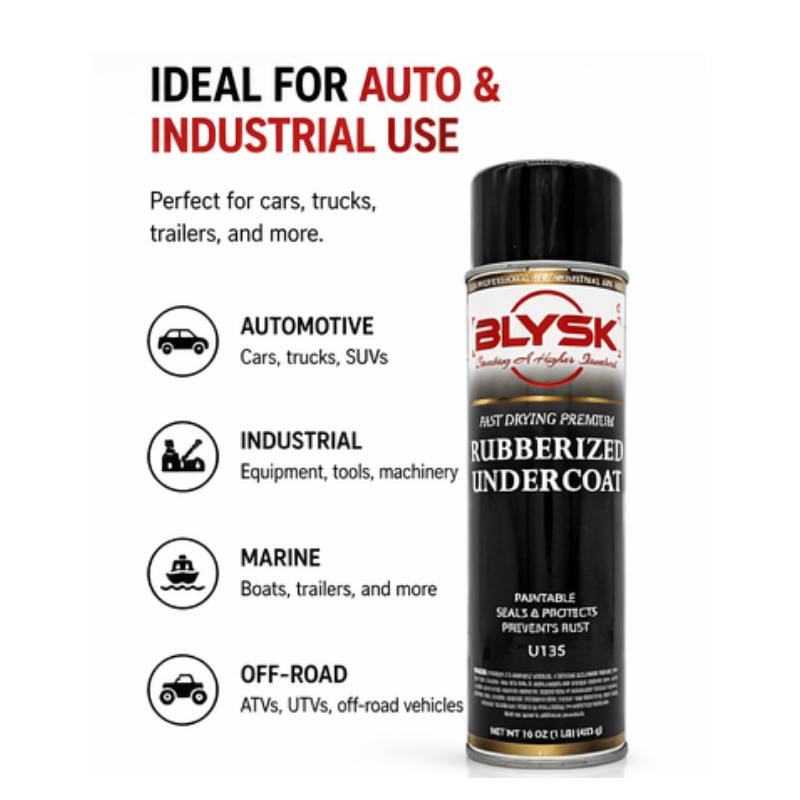 BLYSK Rubberized Undercoat Fast Drying Premium (U135) 16 oz.