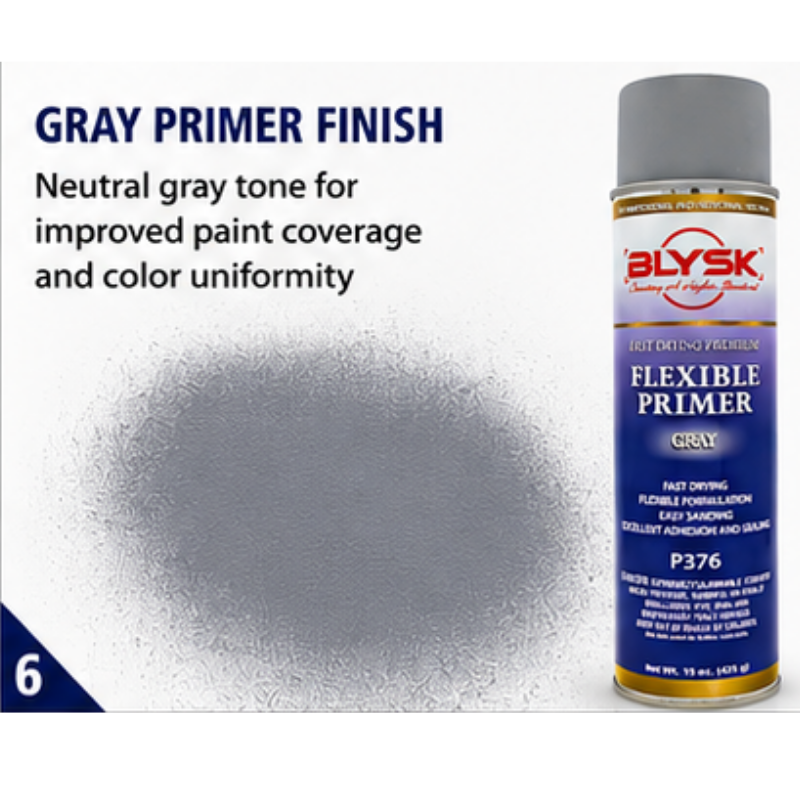 Blysk  P376 Gray Flexible Primer 15 oz, High Adhesion