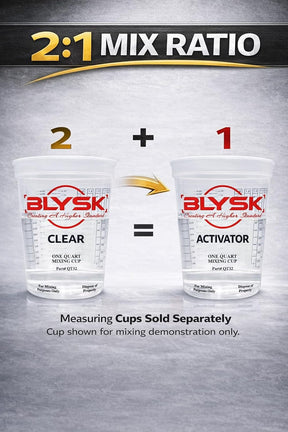 XC-550 Euro Clear Coat Kit 2:1 – High Solid Acrylic Automotive Clearcoat with Activator Options (Normal or Slow) – Professional High Gloss Finish (XC550 Euro Clear + XH530 Slow Activator)