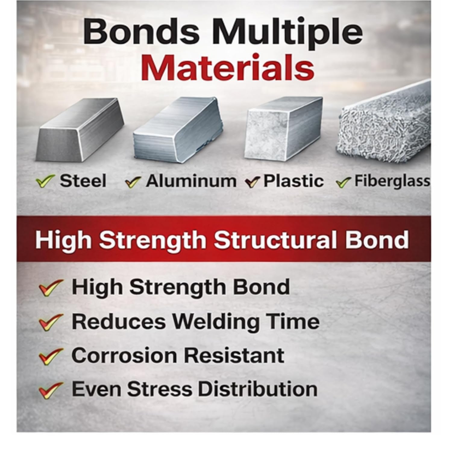 MB90 Panel Bonding – 2-Part Urethane/Epoxy Structural Adhesive –High Strength Automotive Body Panel Repair, Bonds Metal, Aluminum & Plastic – 200 ml / 6.76 fl oz Cartridge with 2 Mixing Nozzles