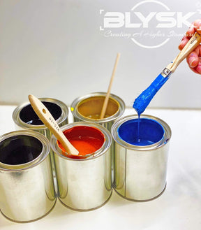 Empty Paint Cans with Lids – Quart/32 oz Unlined Containers for Paint, Solvents, Crafts & DIY, Can opener, Marker and Labels included 50 Pack