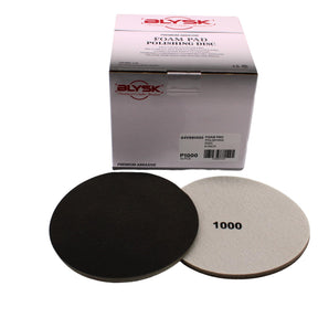 6" Premium Foam Polishing Disc – 1000, 2000, 3000, 4000 Grit – Flexible Abrasive Pad for Orbital & DA Sanders – Wet/Dry Use – Contour-Adaptive – Pre-Polish Finishing, 15-Pack (4000 Grit)