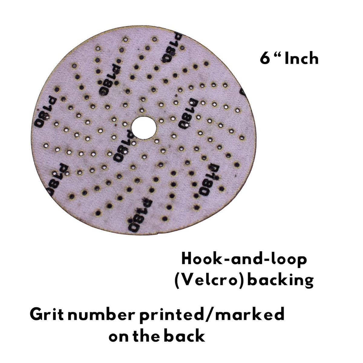 Purple Zirconia Sanding Discs – 6 Inch, 50-Pack – Hook & Loop, Laser Multi-Hole Dust Extraction – Long Life Ceramic/Corundum Grain. 80,120,180,220,320,400,600,800,1000 Grit (80)