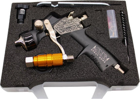 ANI Snake Spray Gun Kit (F160-PLUS/S HVLP) – Automotive Paint Gun with PPS Adapter & Nylon Case TMD2 Digital Manometer/RP1 Anolog Regulator. (RP1 1.3mm)