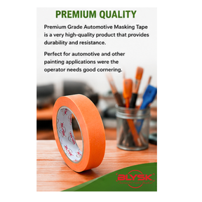 Premium Masking Tape for Automotive & General Painting, Temperature Resistant 50°F–200°F