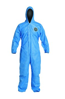 Dupont Chemical-Resistant Coveralls , Blue , Small