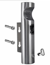 Elitra Wall Mounted Outdoor Stainless Steel Cigarette Butt Receptacle, Silver