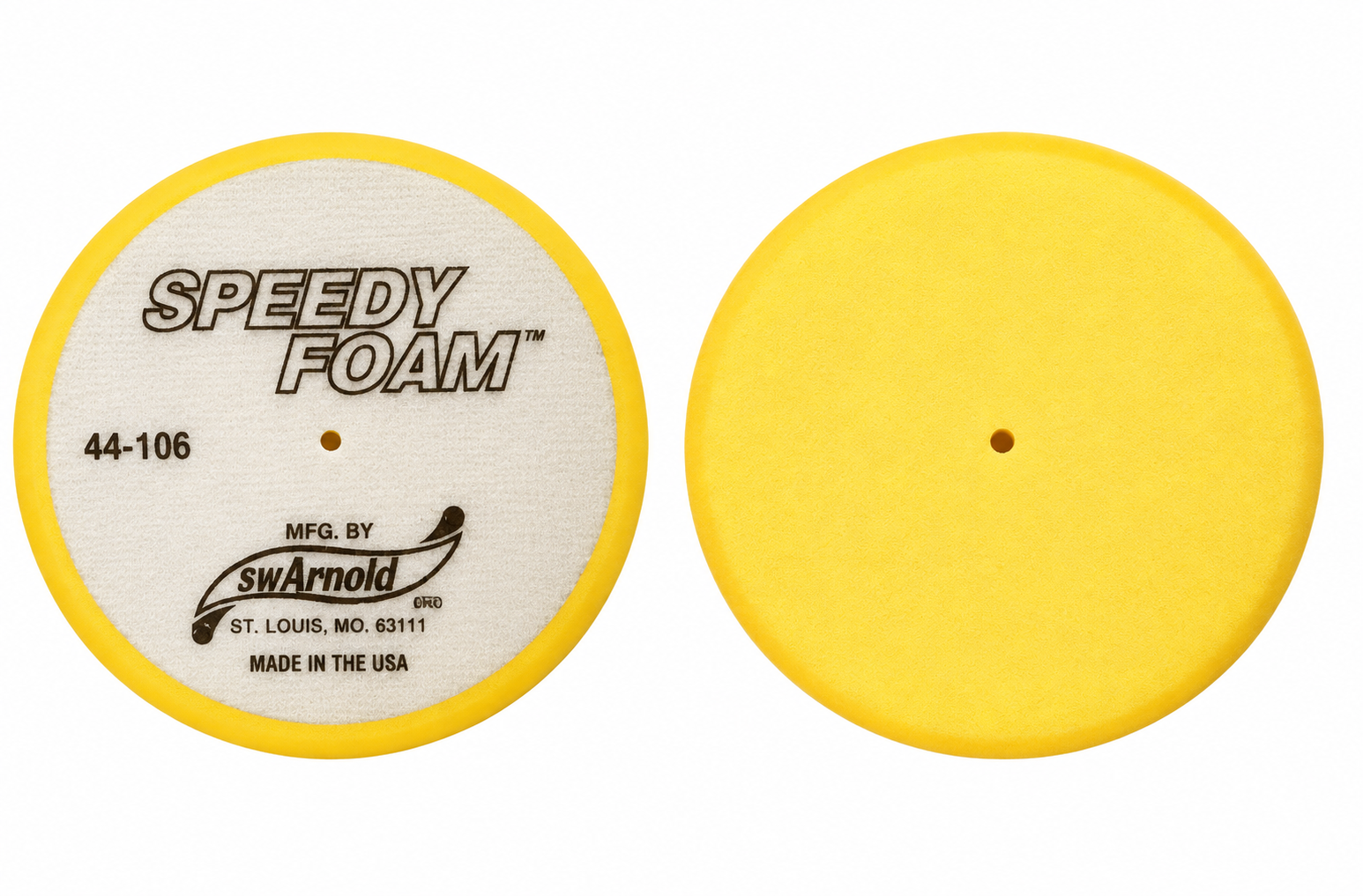 SM Arnold Speedy Foam 6" Yellow Buffing Pad – 44-106