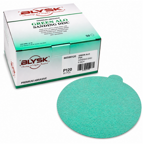 Blysk 6" Green Aluminum Oxide Sanding Discs – P80 to P800 Grit – Latex Paper, Semi-Open Coat – Hook & Loop/PSA – Clean Sanding for Metal, Wood, Paint, Plastic, 50-Pack