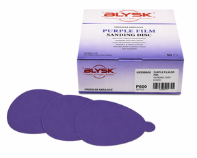 BLYSK Premium Purple Zirconia Sanding Discs 6", High Performance, Long Life, Clog-Resistant, Fits DA & Orbital Sanders, 50-Pack, Available in PSA and Hook & Loop