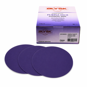 BLYSK Premium Purple Zirconia Sanding Discs 6", High Performance, Long Life, Clog-Resistant, Fits DA & Orbital Sanders, 50-Pack, Available in PSA and Hook & Loop