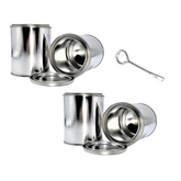 Empty Metal Paint Cans with Lids – 16 oz/Pint Size, Unlined, Airtight Seal, Can Opener Included