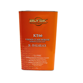 Blysk KT66 Mirror Clear Coat – 2K HS Automotive Clear, High Gloss, 2.1 VOC, 5L. Hardener available in Fast, Medium and slow Sold Separately.