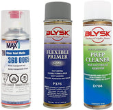 Blysk Bundle-- Spray Max 2K Clear Matte, Develop for The Small Damage Repair- Blysk Prep Cleaner Wax and Grease Remover-Blysk Flexible Primer. - Maazzo