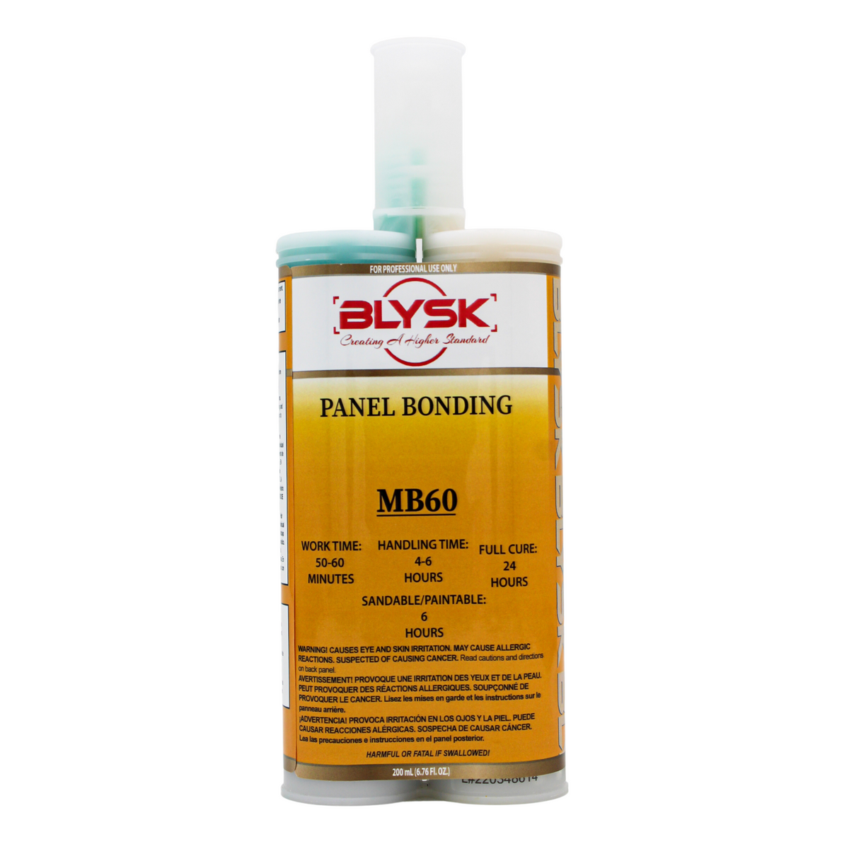 BLYSK Panel Bonding Adhesive MB60 - Two-Part Epoxy Adhesive, Non-Sagging - Maazzo