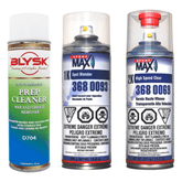 Blysk Bundle- Spray Max 1K Spot Blender is a special product for homogenous paint transitions- Spray max 2K High speed clear-Blysk Prep Cleaner, Wax and Grease Remover - Maazzo