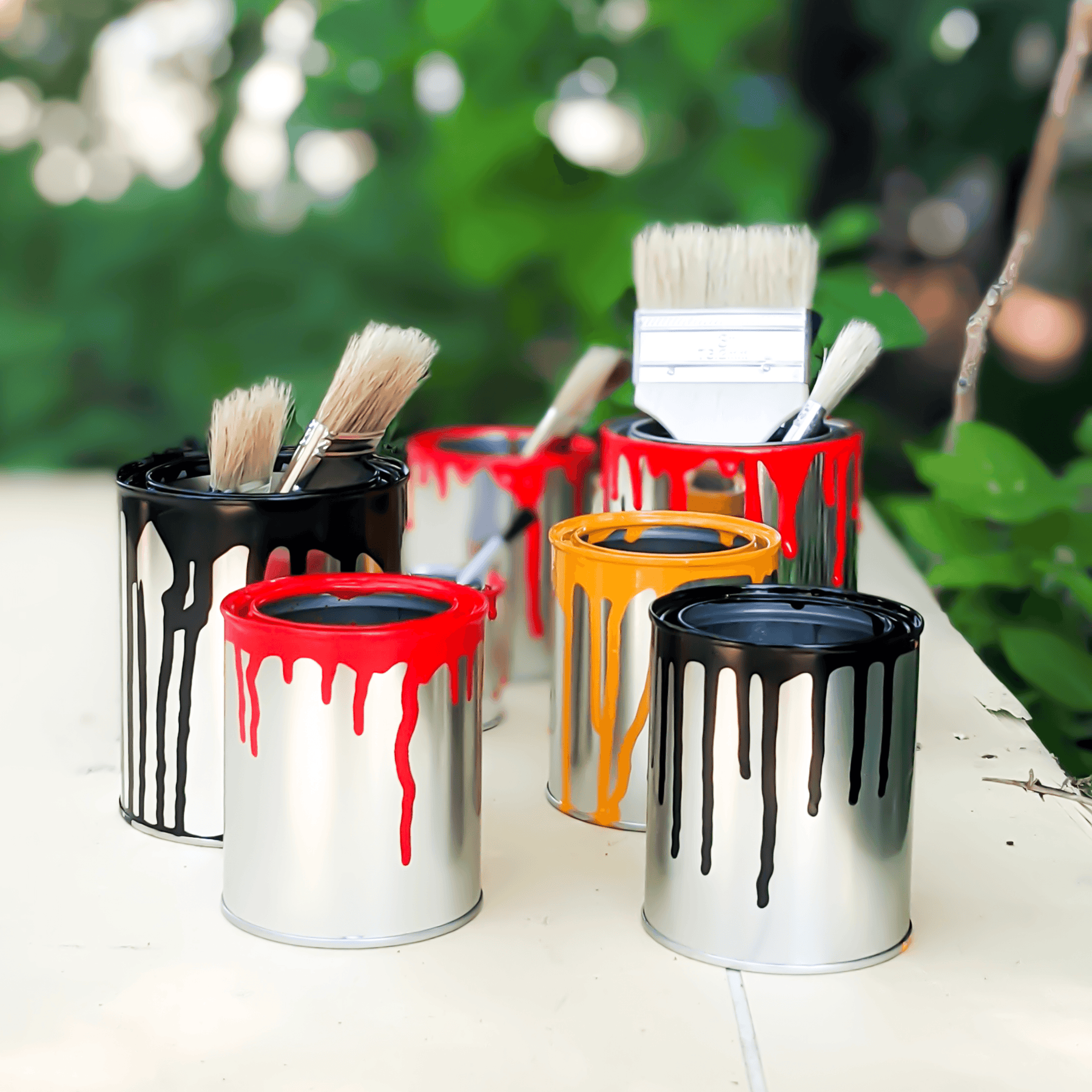 Blysk Empty Metal Paint Cans with Lids 1/4 PINT - Maazzo