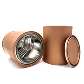 Blysk Empty Metal Copper Primer coted Quart Cans with lids, Craft Storage, Paint, Storage containers, Home, Garage and Kitchen Organization, DIY - Maazzo