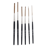 Andrew Mack Brush AMVD-SL-Set Von Dago Saber Liner Set of 6 Pinstriping Brushes Sizes 4/0-6 - Maazzo