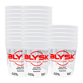BLYSK Graduated Plastic Mixing Cups, use for Paint, Resin (Pint) - Maazzo