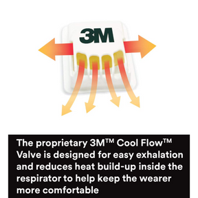 3M Particulate Respirator 8210V with Cool Flow Valve, Smoke, Grinding, Sanding, Sawing, Sweeping, Woodworking, Dust, 80/Pack - Maazzo