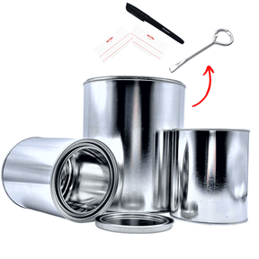 Blysk Empty Metal Cans Set: 1 Gallon & 2 Quarts - Maazzo