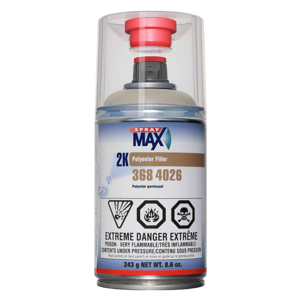 Spray Max 3684026 Gray 2K Polyester Primer Aerosol - Maazzo