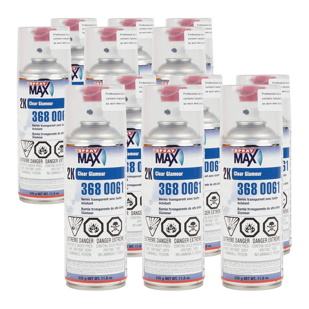 Spray Max 2 Cases (12) Cans SPRAYMAX 2K Clear USC 3680061 - Maazzo