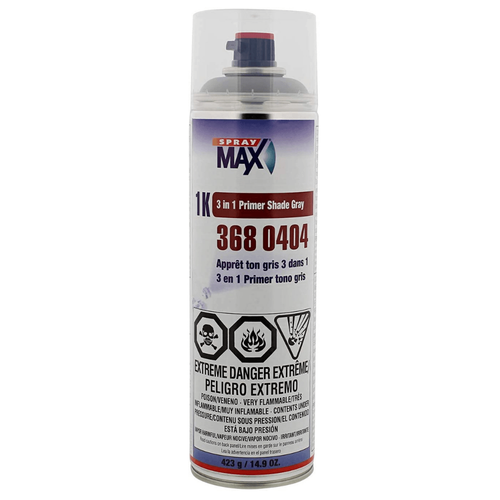 Spray Max 3680404 1K 3 in 1 Primer Shade Gray 14.9 Oz. - Maazzo