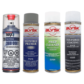 Blysk Bundle- Spray Max Clear Glamour 2K clear coat with very high chemical, gasoline, and weather resistance- Blysk prep Cleaner- Blysk Textured Coating-Blysk Flexible Primer. - Maazzo